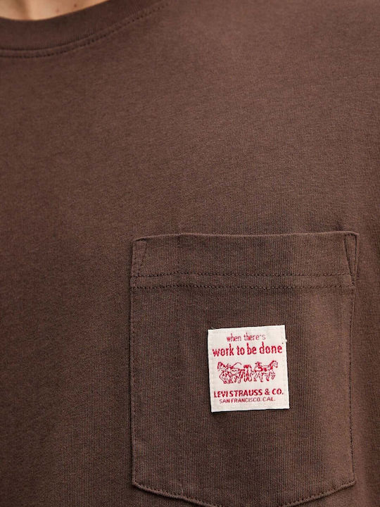 LEVI'S® M SS WORKWEAR TEE BROWNS S/S T-SHIRT - A5850-0025
