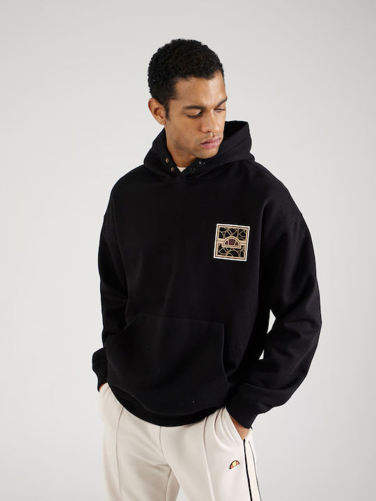 Ellesse Φούτερ με Κουκούλα Μαύρο