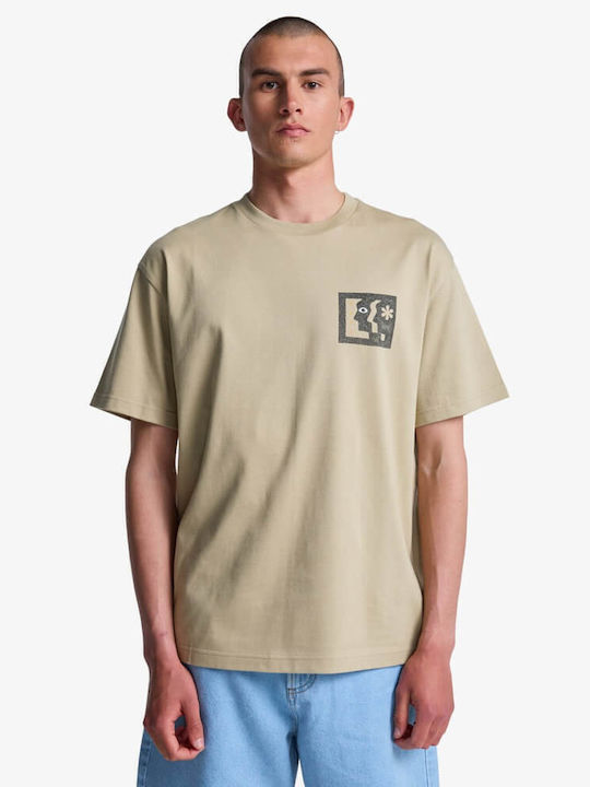RVCA Face To Face SS Μπλούζα Ανδρικό Khaki