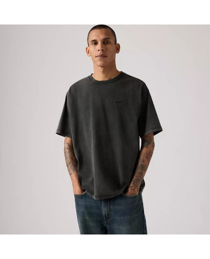 RED TAB VINTAGE TEE BLACKS - RED TAB VINTAGE TEE WEATHERED FINISH JET BLACK