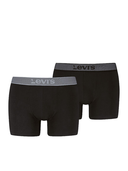 Levi's Twill WB Boxer Brief 2-Pack Μαύρο