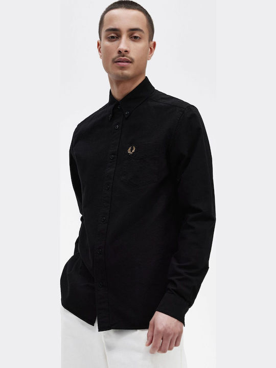 Fred Perry Oxford Shirt Μαύρο