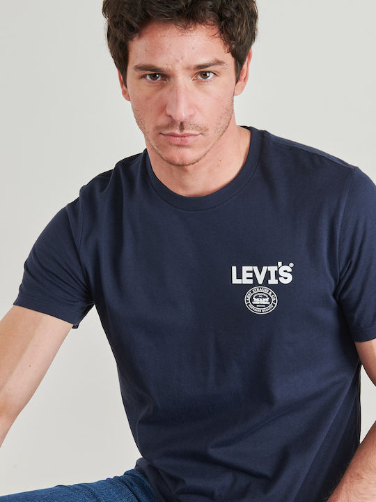 Levi's Crewneck T-shirt Navy Μπλε