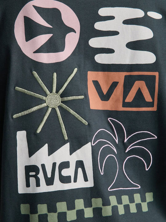 RVCA Mirage SS Μπλούζα Ανδρικό Pirate Black