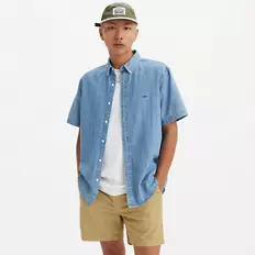 SHORT SLEEVE AUTHENTIC BUTTON DOWN SHIRT