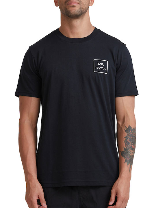 RVCA Ανδρικό T-shirt Κοντομάνικο Μαύρο