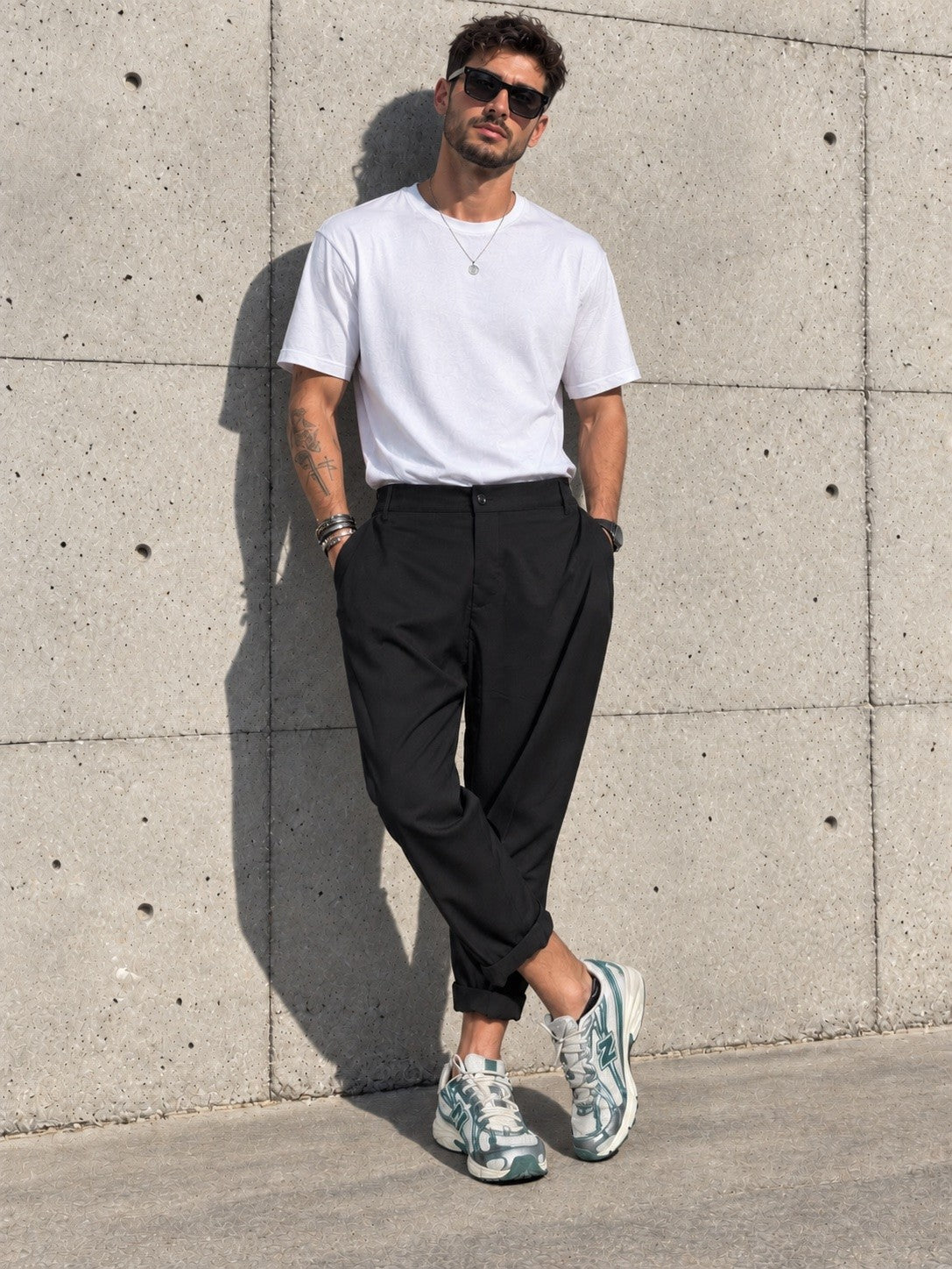 JUST WEST Vienna Relaxed Fit Pants - Black