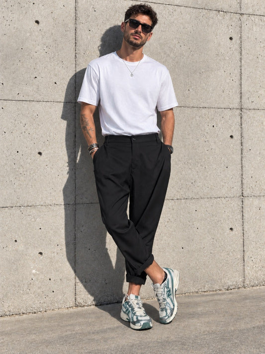 JUST WEST Vienna Relaxed Fit Pants - Black